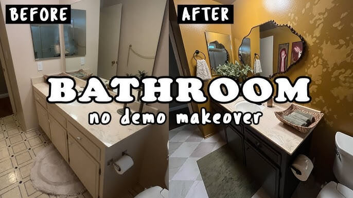 No Drill Bathroom Decor