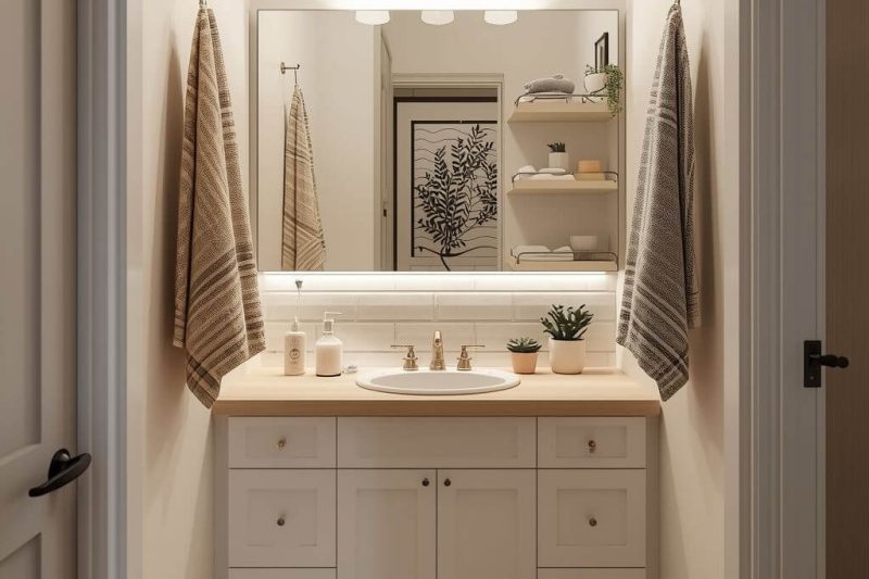 No Drill Bathroom Decor Ideas That Actually Work
