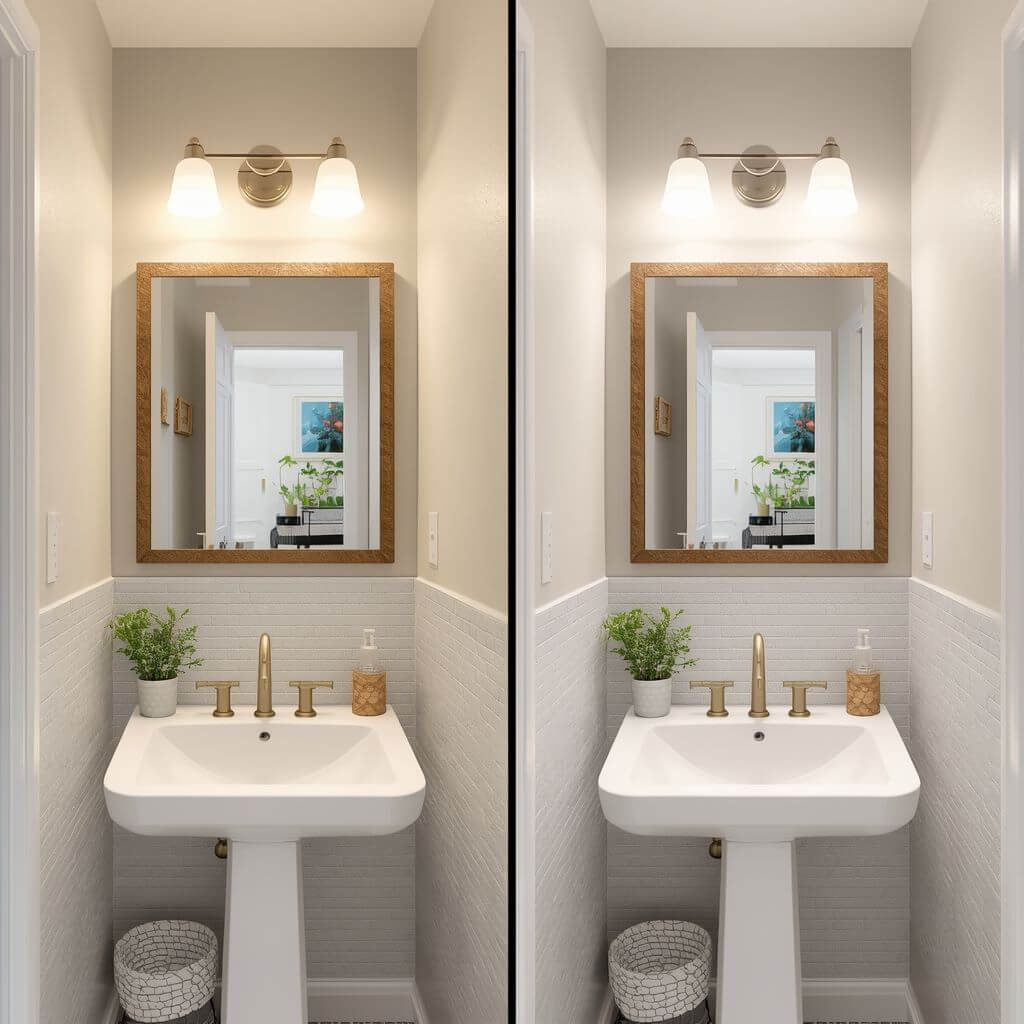 how to upgrade a rental bathroom cheaply